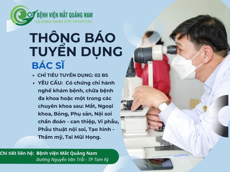 THÔNG BÁO TUYỂN DỤNG